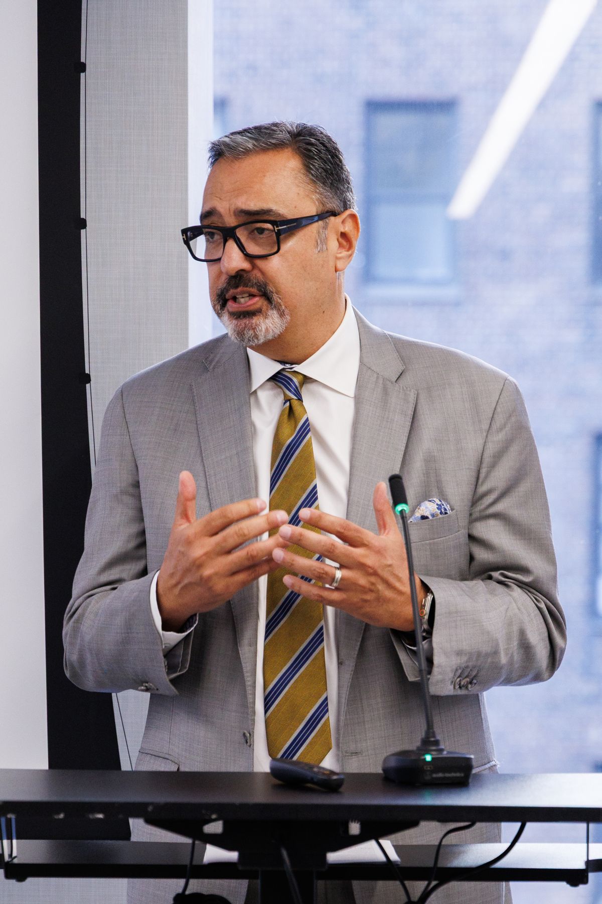 Michael Camuñez, PRISM's Board Chair, delivers the State of the Field.