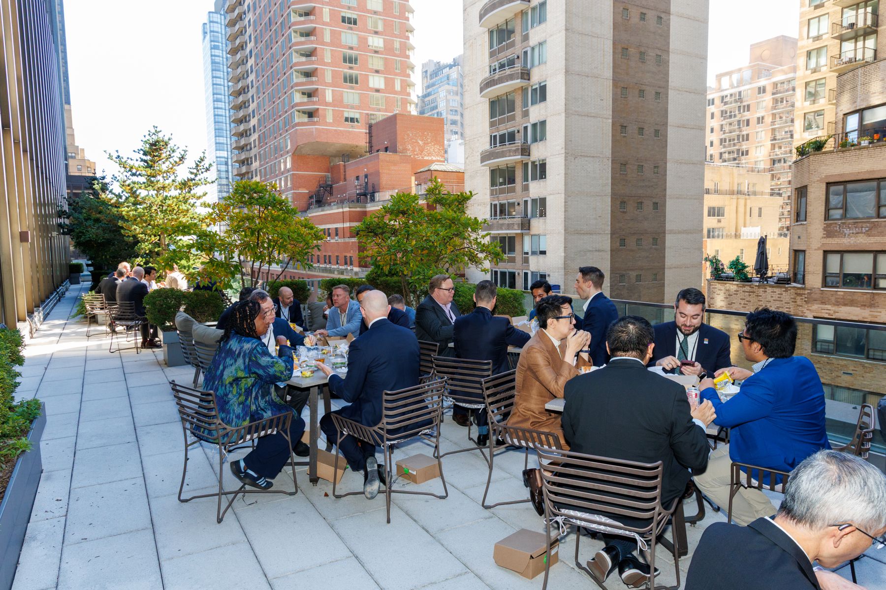 Lunch on the terrace.